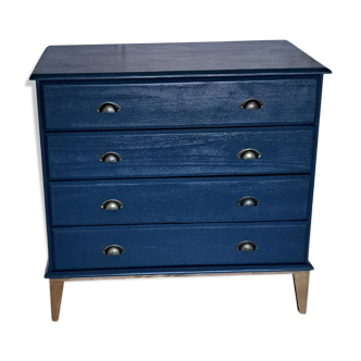 Scandinavian blue chest of drawer