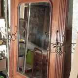 Walnut coat rack wardrobe
