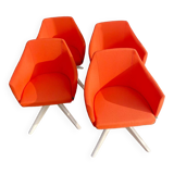 Set of 4 swivel chairs