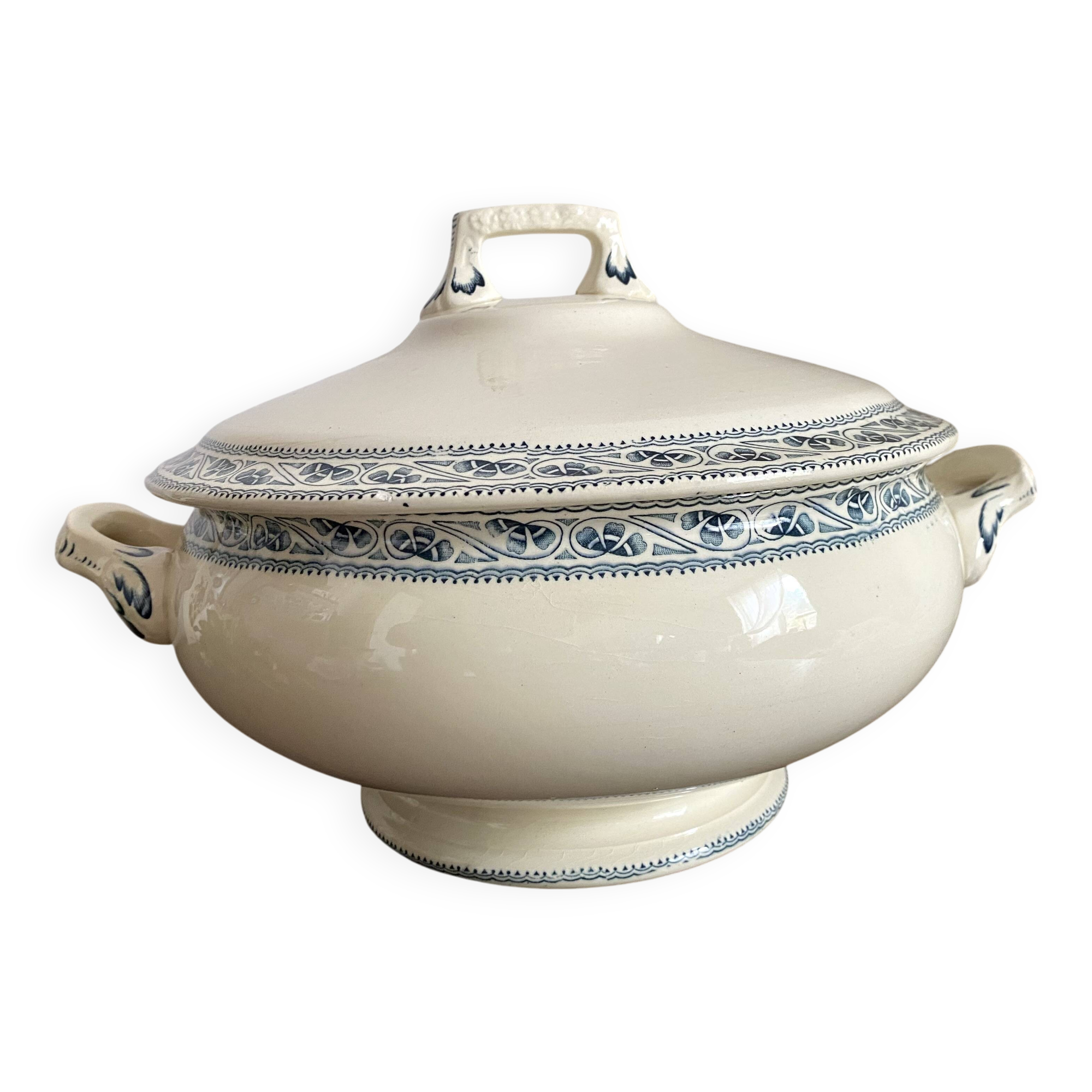 Soupière terre de fer Choisy le roi "Champigny"