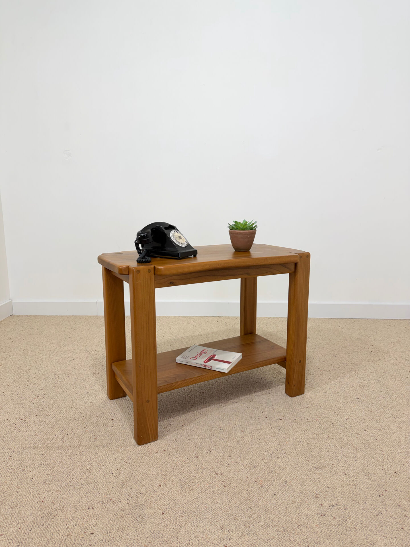Console en orme massif