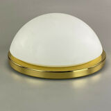 Plafonnier verre  design lampe 70s