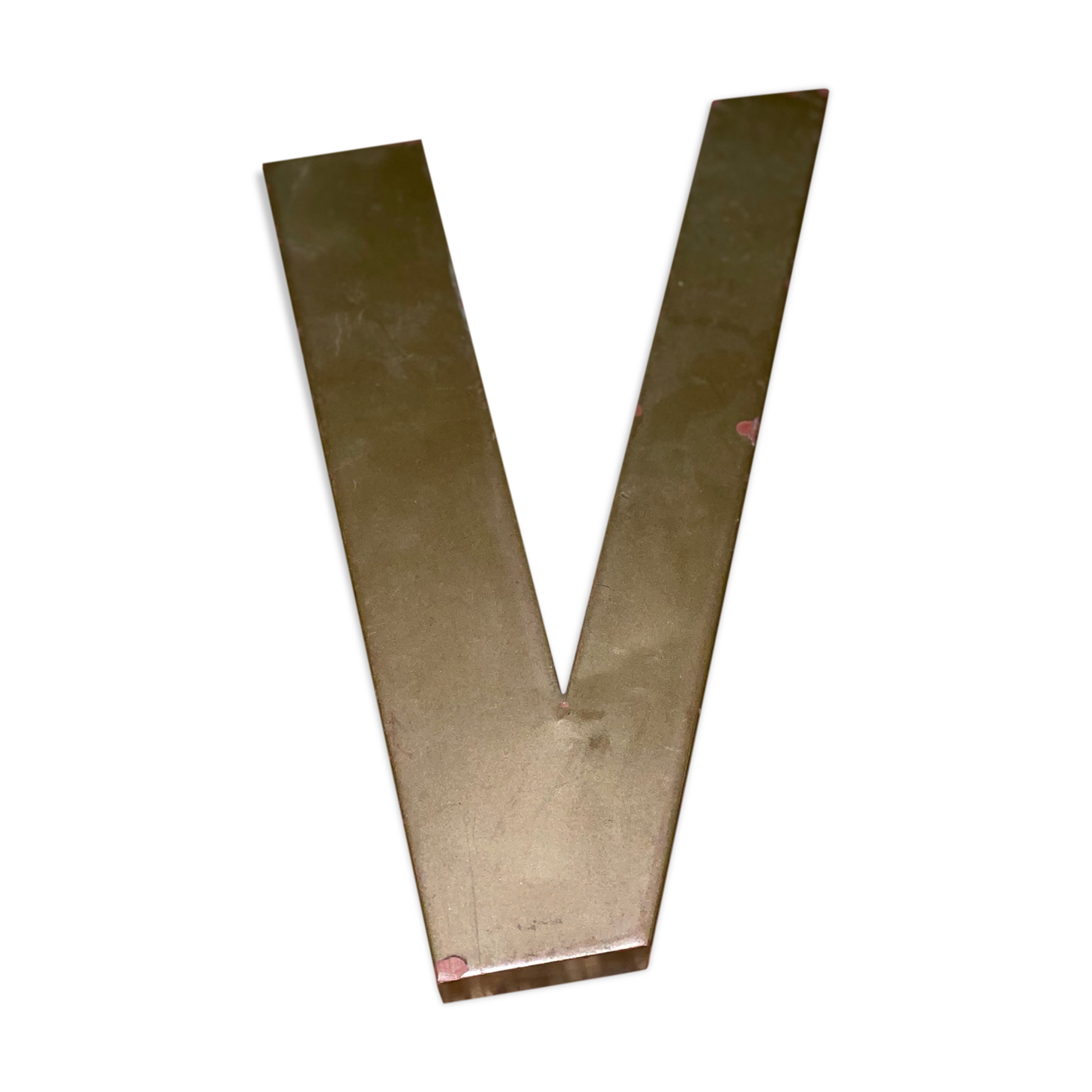 Metal letter V