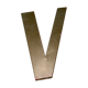 Metal letter V