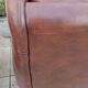 Paire de fauteuils pivotants en simili cuir, années 70