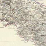 Map of Italy (Southern Sheet) circa 1869 Keith Johnston Royal Atlas