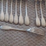 Set of 12 silver-plated forks