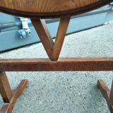 Pair of antique wooden bedside tables side table