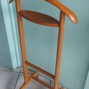 Italian valet Fratelli Reguitti in wood and brass, 1950/600