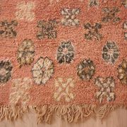 Peach Vintage Moroccan Rug 180 x 305 cm, Berber Wool Rug, Handmade Boho Rug