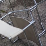 Pair of folding director's chairs by Lafuma