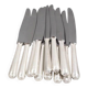 Christofle America, Art Deco 12 silver-plated table knives, excellent condition.