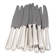 Christofle America, Art Deco 12 silver-plated table knives, excellent condition.