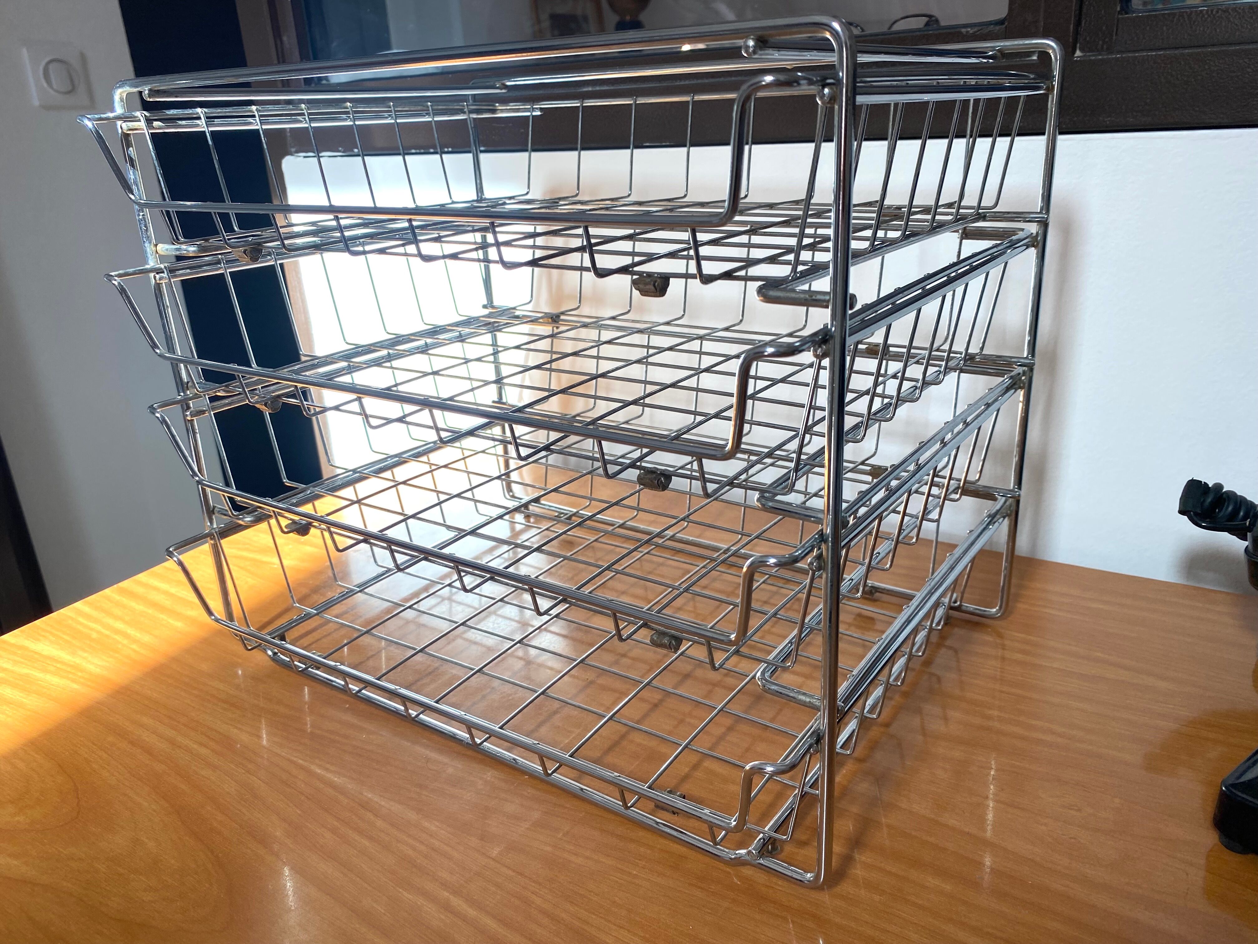 Mail sorter with metal drawers 60s