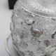 Biscuit, ice cube or candy pot, made of crystal and metal.
