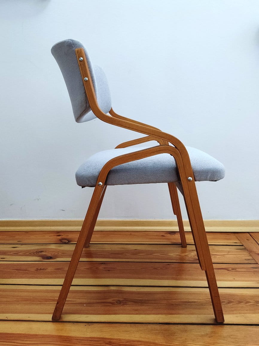 Set of Six Chairs by L. Volák for Dřevopodnik Holešov, Czechoslovakia, 1960s