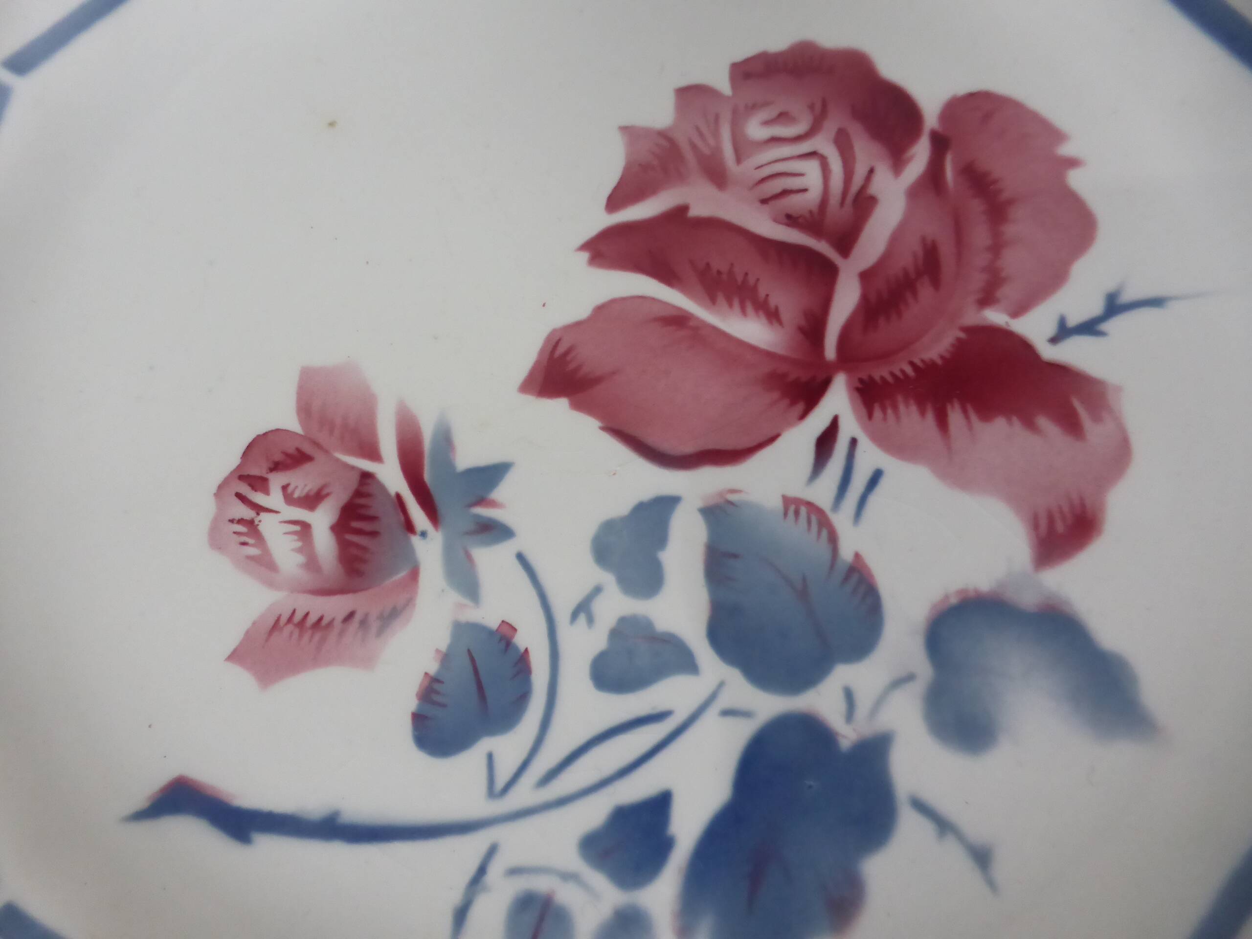 3 assiettes dessert vintage de Digoin Sarreguemines modèle Malmaison