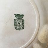 Lot 6 mismatched iron earth dessert plates