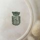 Lot 6 mismatched iron earth dessert plates