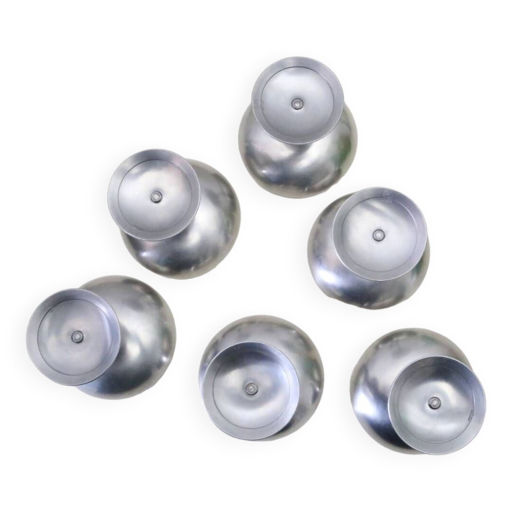 Set of 6 Letang Rely stainless steel cups