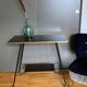 Meuble TV vintage, table à roulettes Formica