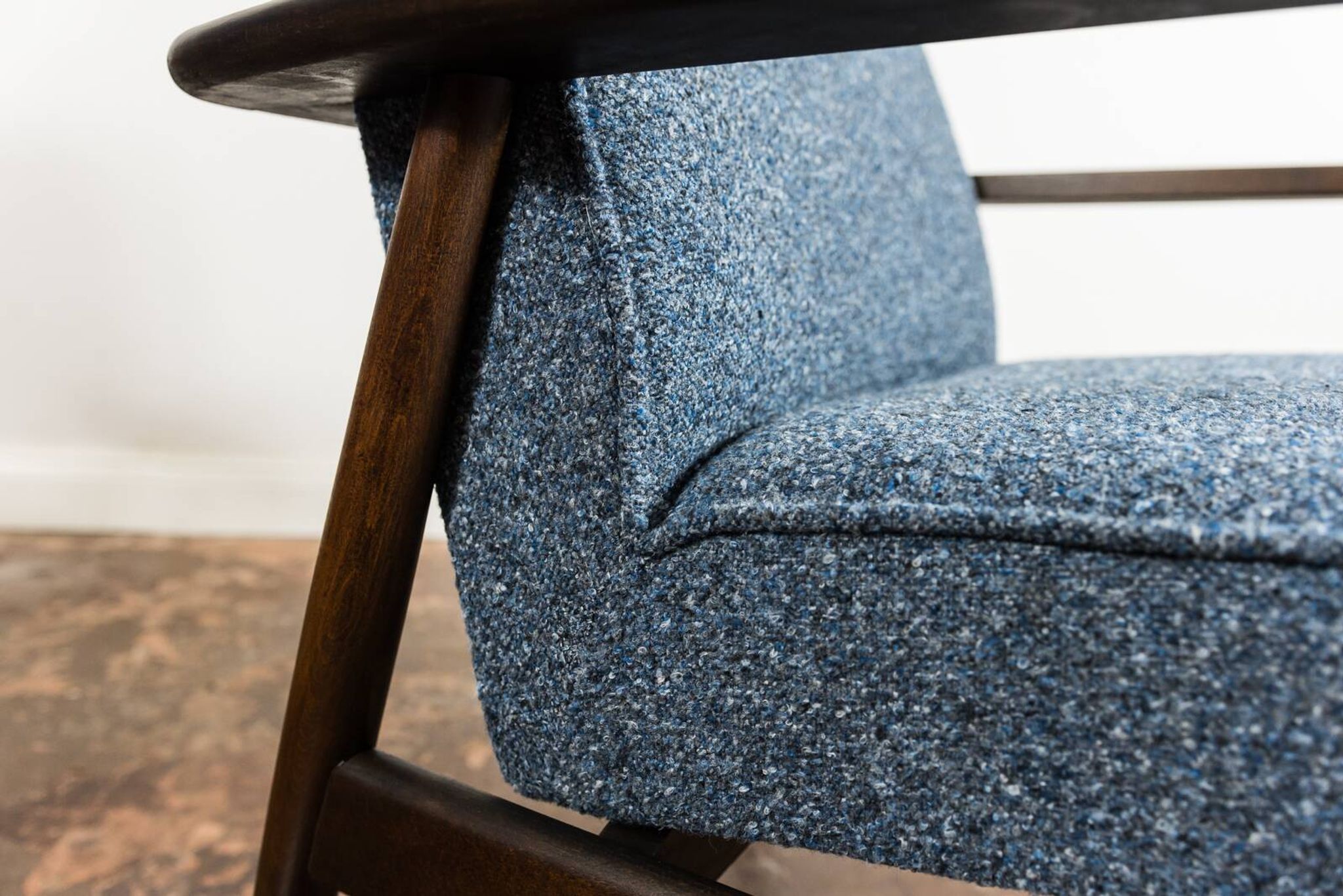Paire de fauteuils bleus vintage GFM 300-192, 1960