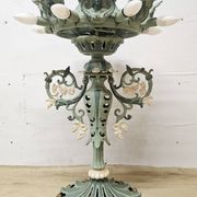 Unique Cast iron Victorian floor lamp art nouveau (converted gas light)