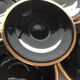 6 Black cups and colors Salins la Baule with saucers