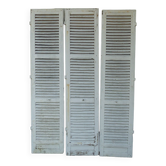 Set of 3 old shutters wooden shutters huteur 268 cm