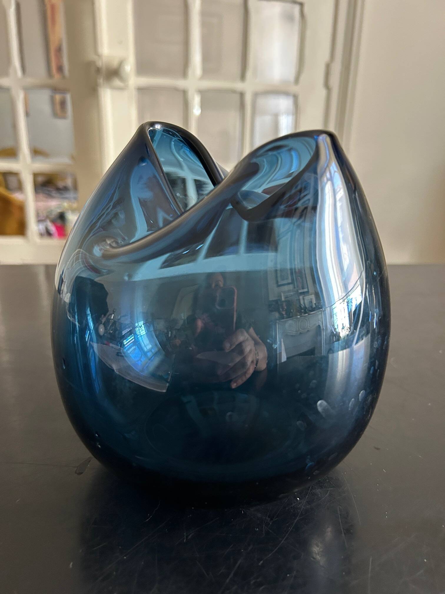 Scandinavian blue vase