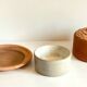ART NOUVEAU Terracotta BUTTER DISH