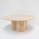 Table basse vintage travertine