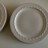 Set of 10 Festons dessert plates by Pierre Motton Gien 1970