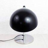 Black and chrome metal desk lamp