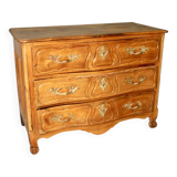 Lyonnaise chest of drawers, 18th century, blond walnut