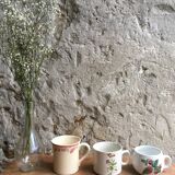 Raspberry pattern porcelain mug