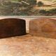 Pair of wall consoles in mahogany