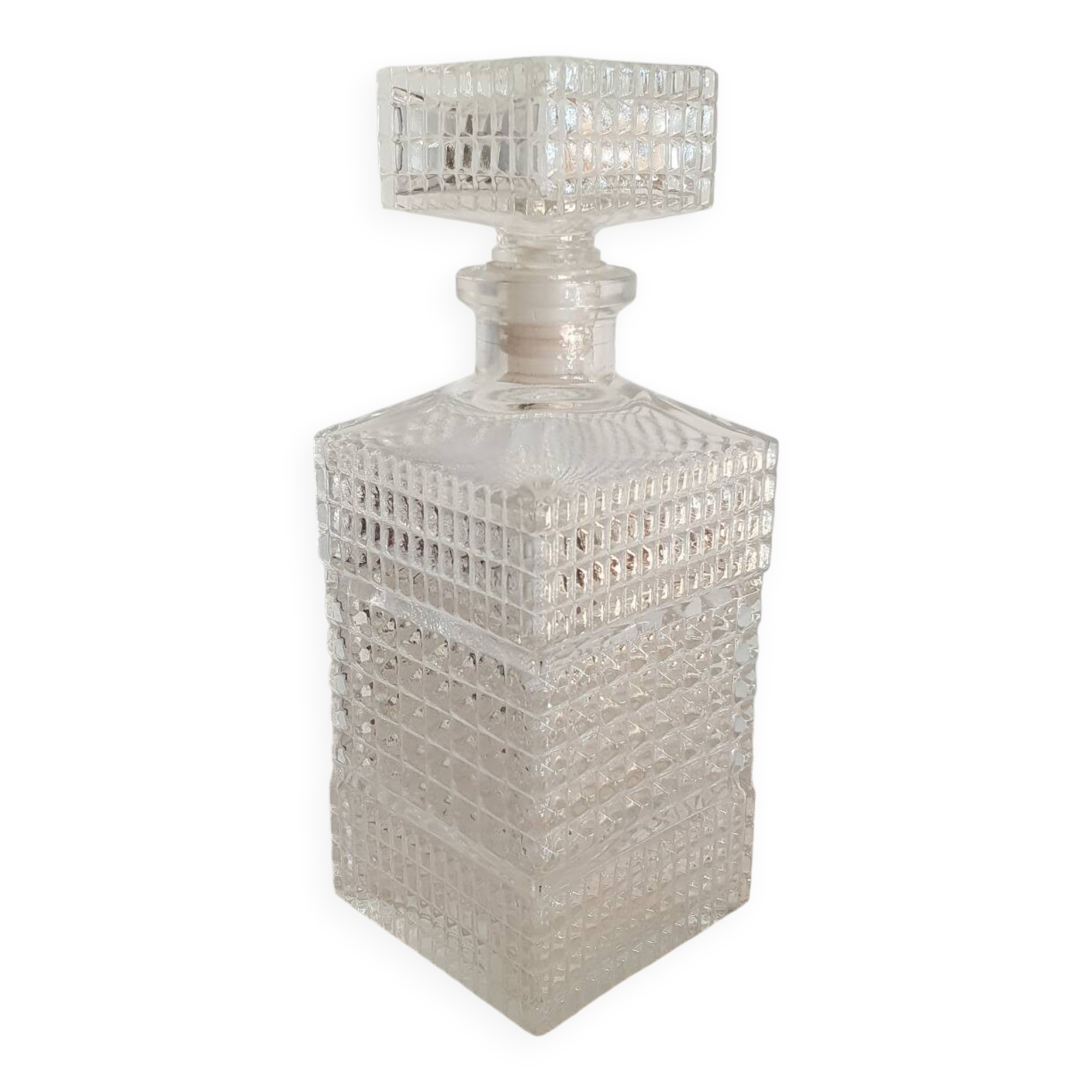 Carafe en verre français des années 1960-1970