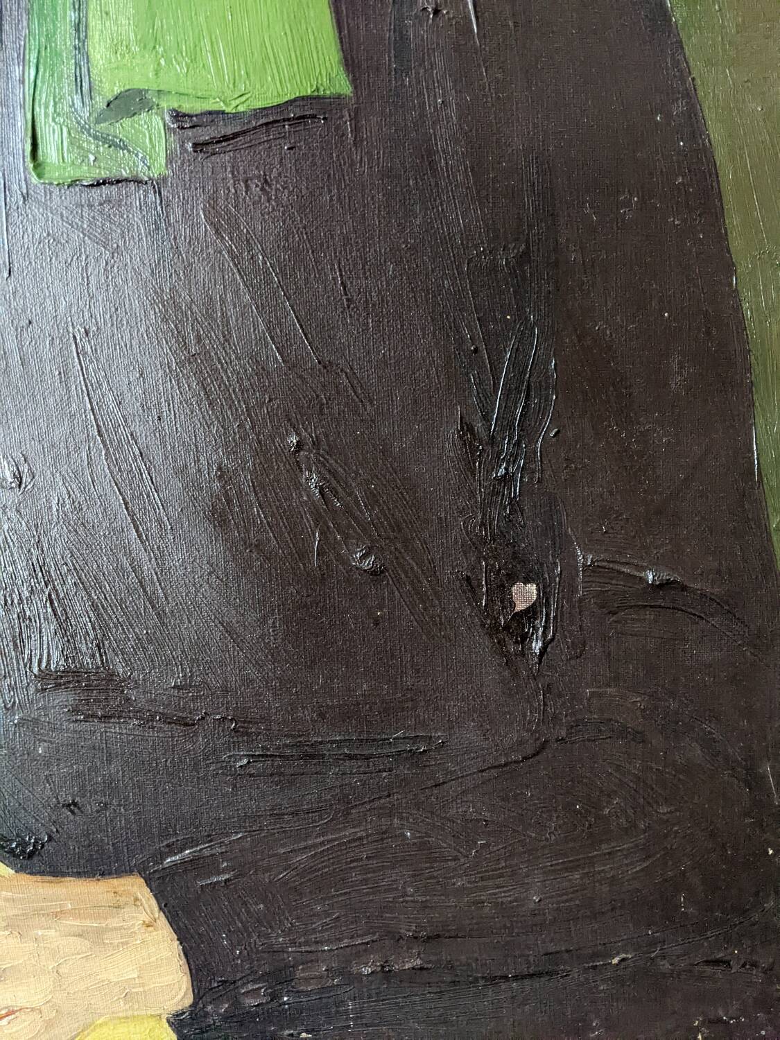 Oil on canvas old portrait alternative decoration countryside