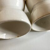 set of 6 coquetiers in fine earthenware iron earth fine 19th