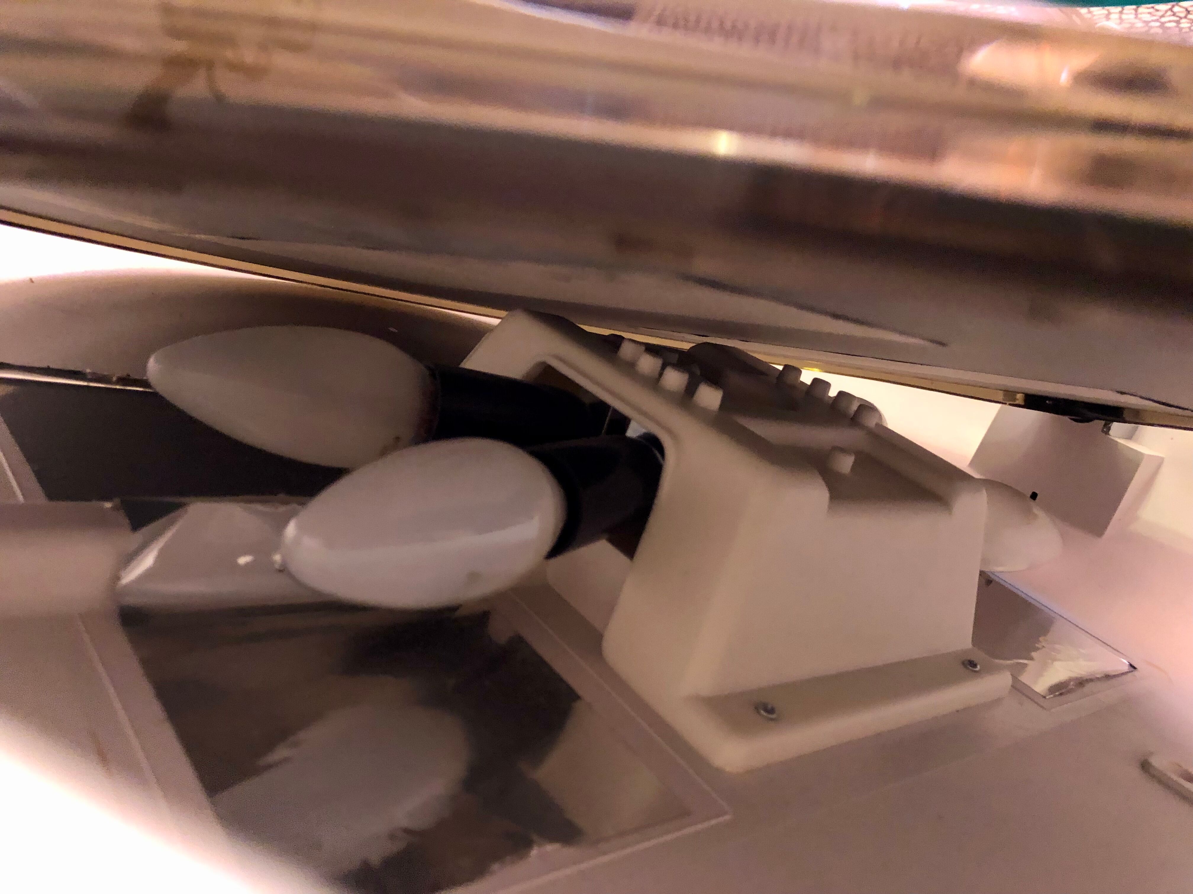 Vintage Space age 70 backlit swivel round mirror 61cm