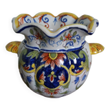 Pot vase Desvres Fourmaintraux Courquin 19th