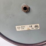 Rare table lamp Temde, teak and sisal, Switzerland, 1960s