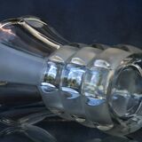 Art Deco Made in Czehoslovakia  Satin and Clear Glass - 22 cm tall