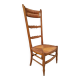 Straw fireside chair