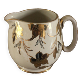 Pot à lait dorure Sadler Faïence anglaise