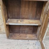 Old tribal wall display case in Burmese teak
