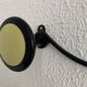 Vintage 1960s banana yellow wall coat rack with 4 hooks - 65 x 7 cm