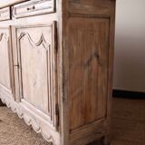 Patinated and sculpted buffet