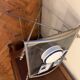 Nickel-plated metal dessert trolley